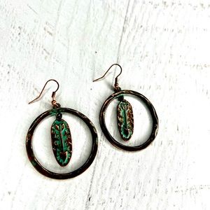 Caligirl Bohemian Leaf Earrings 
Lead and Nickel Free